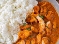 Indian Curry - Traditional chicken curry at Tandoori Kitchen