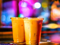 Mango Lassi - Yogurt drink at Tandoori Kitchen